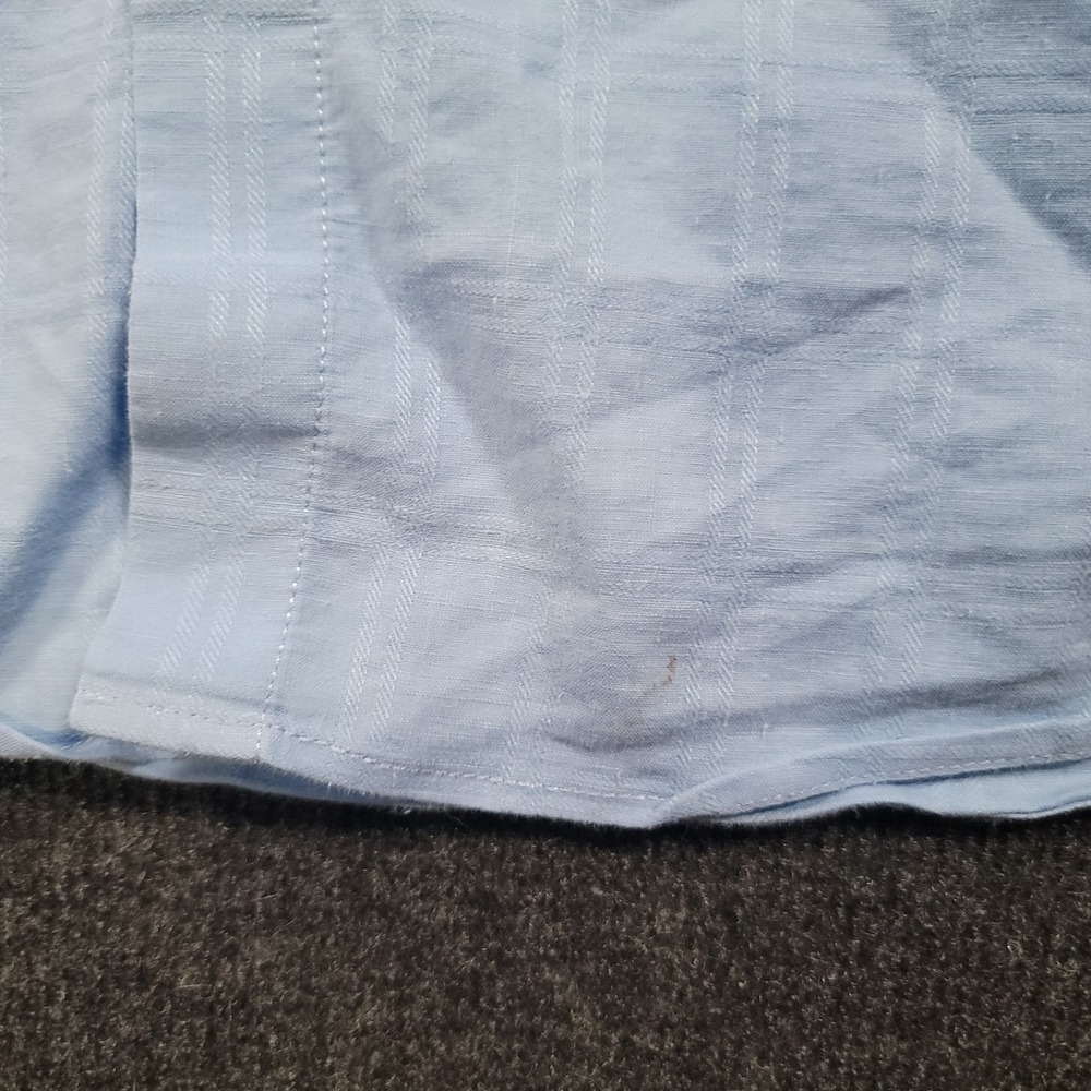Tommy Bahama Men Button Up Shirt‎ Large Linen Blend Blue Long Sleeve - Picture 4 of 16